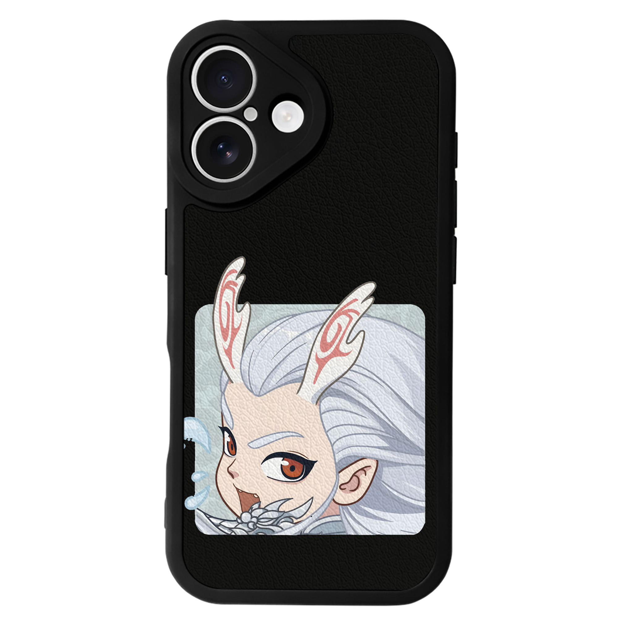 （画像用） Ne Zha 2 ナタ 魔童の大暴れ 【iPhone 16シリーズ対応】シリコンスマホケース（レザー調） 材質：シリコン